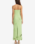 Rayna Applique Bustier Maxi Dress - Juniper Green