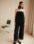 Black Cris Plumetis Blouse