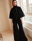 Black Velvet Short Cape