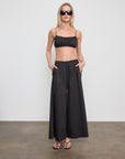 Cotton Cropped Palazzo Pant