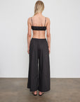 Cotton Cropped Palazzo Pant