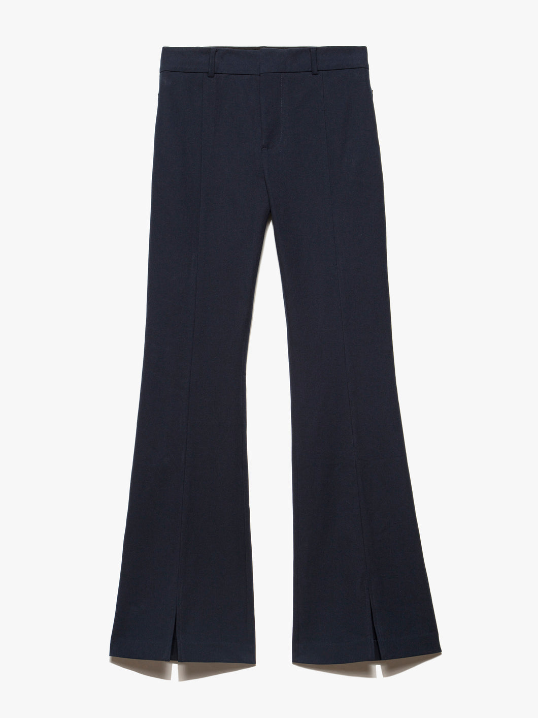 Le high flare front split trouser