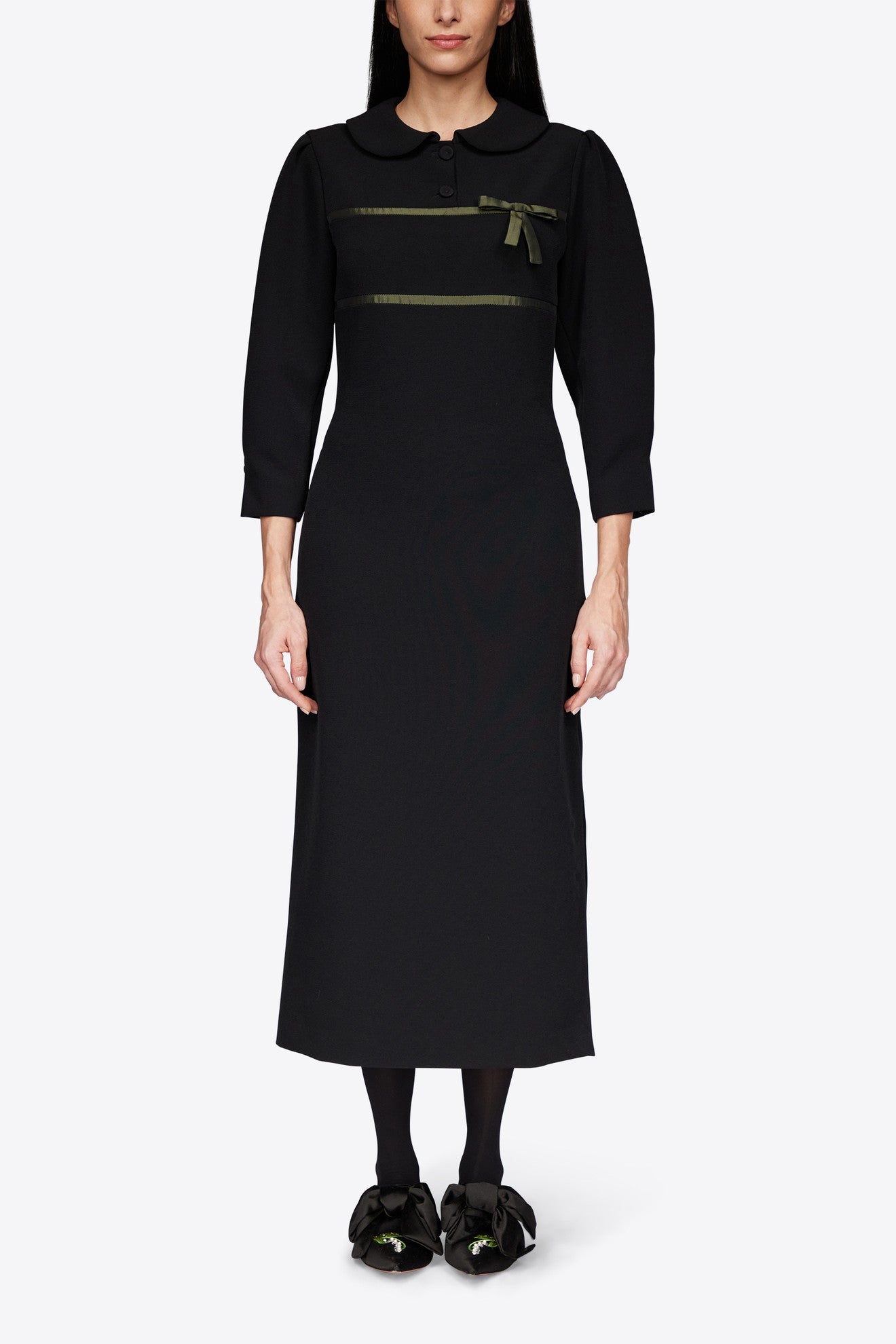 STRAIGHT MIDI DRESS