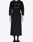 STRAIGHT MIDI DRESS