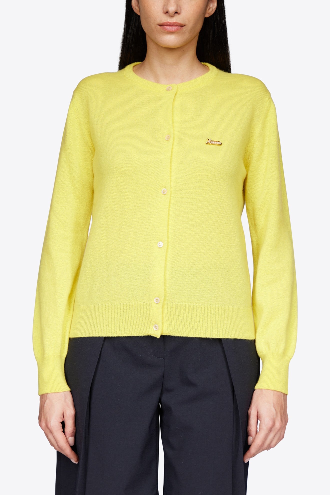 CREW NECK CARDIGAN