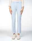 Flared Trousers with Frayed Hem