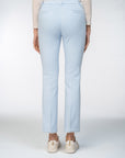 Flared Trousers with Frayed Hem