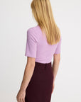 Elbow Sleeve Knit Crewneck