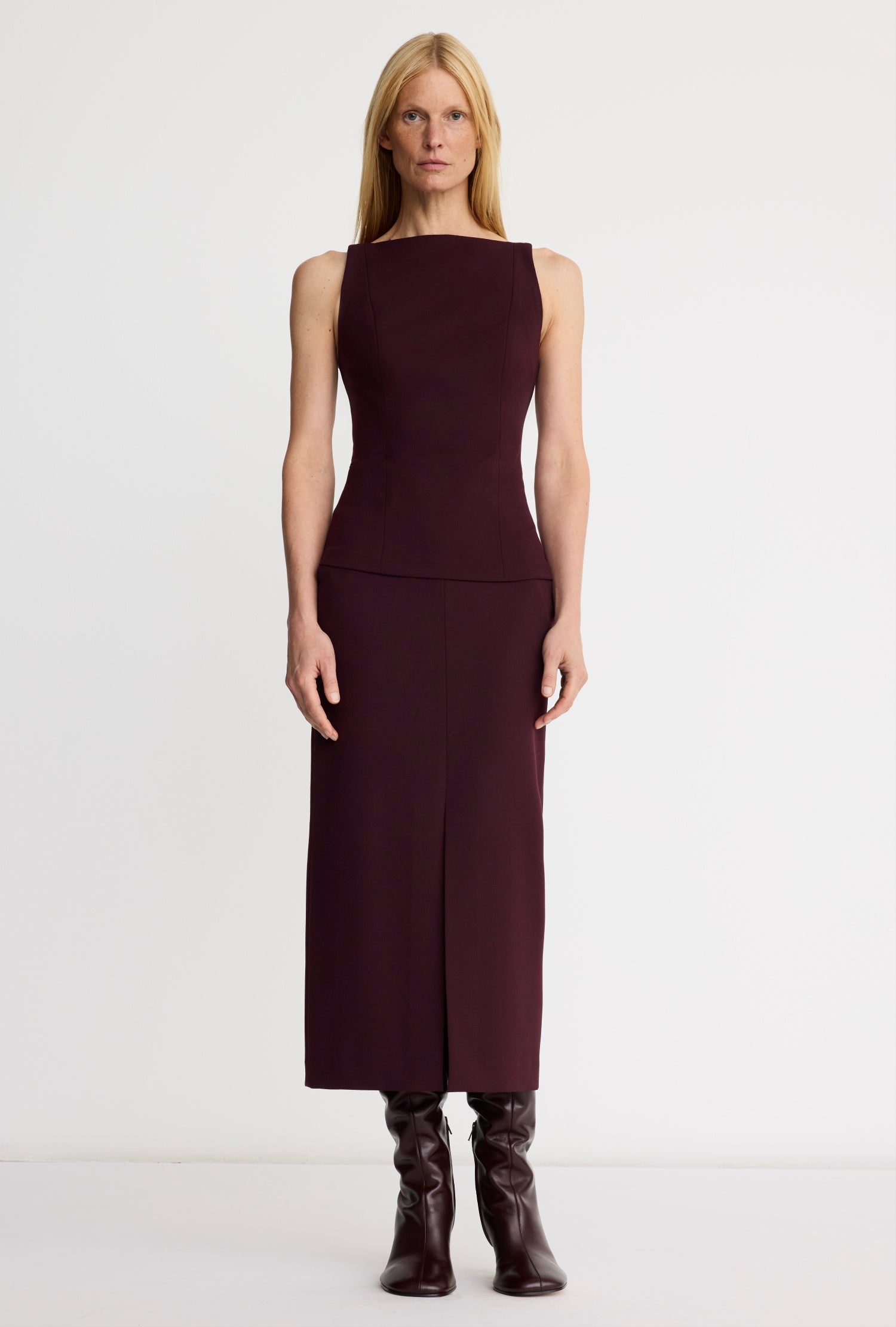 Front Slit Trouser Skirt