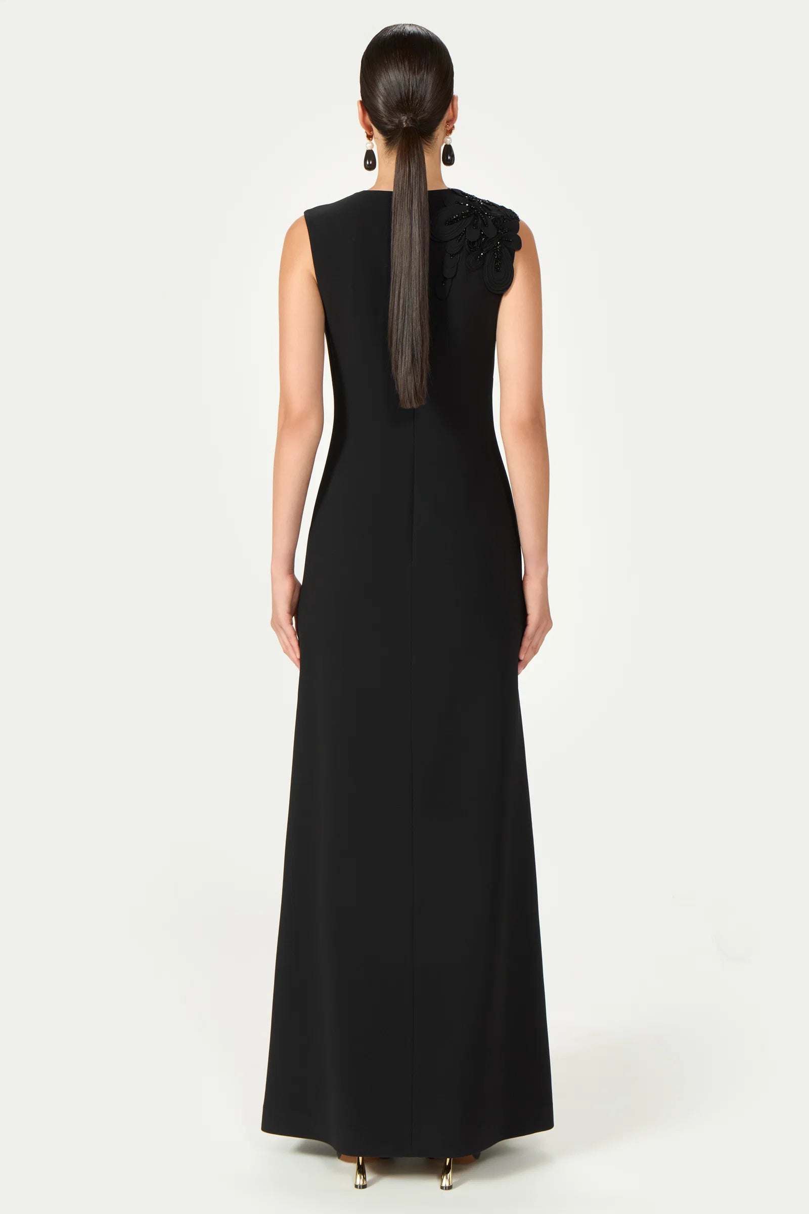 Jevi Crepe Floral Gown