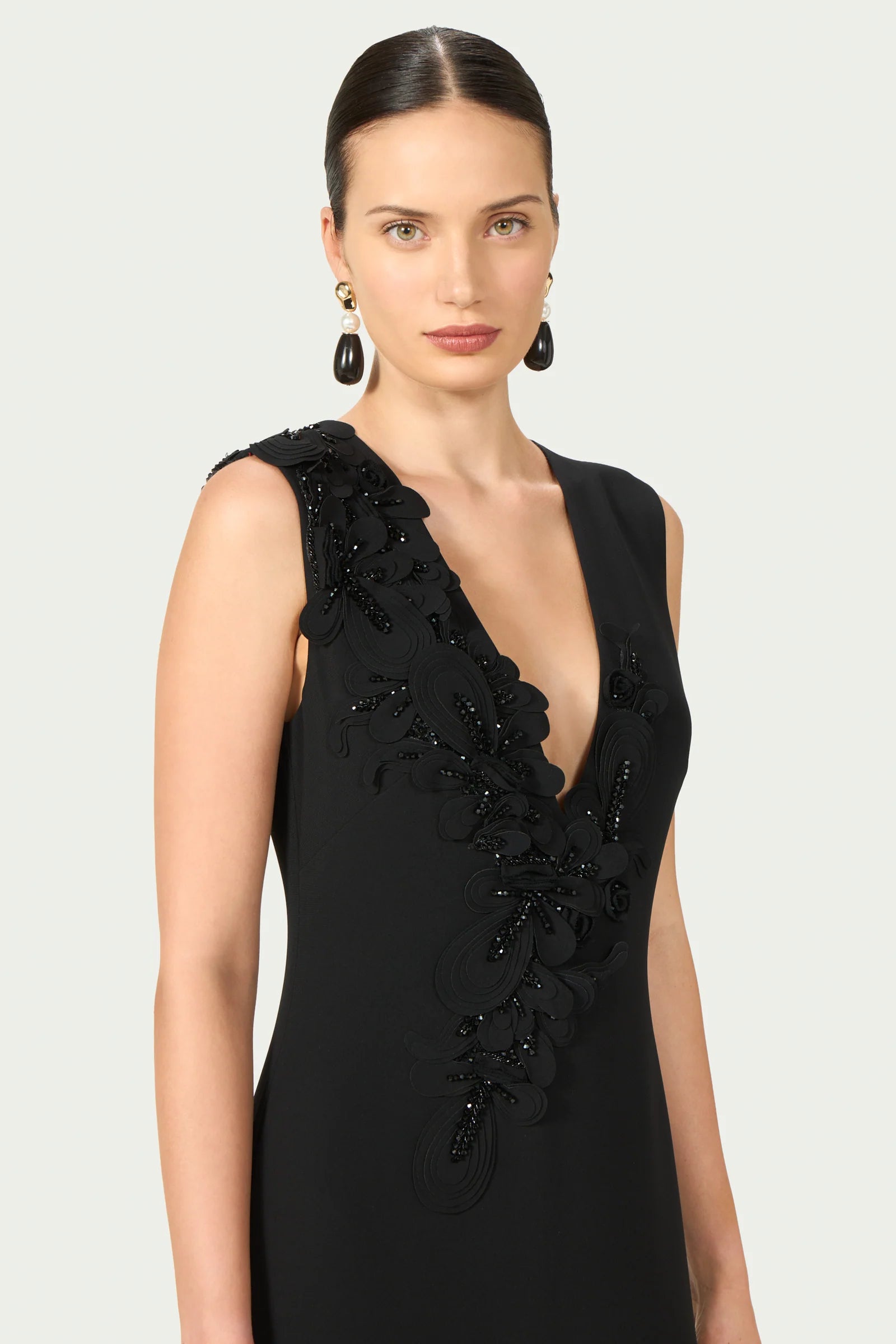 Jevi Crepe Floral Gown