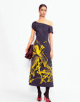 Mavi Arc Neck Dress