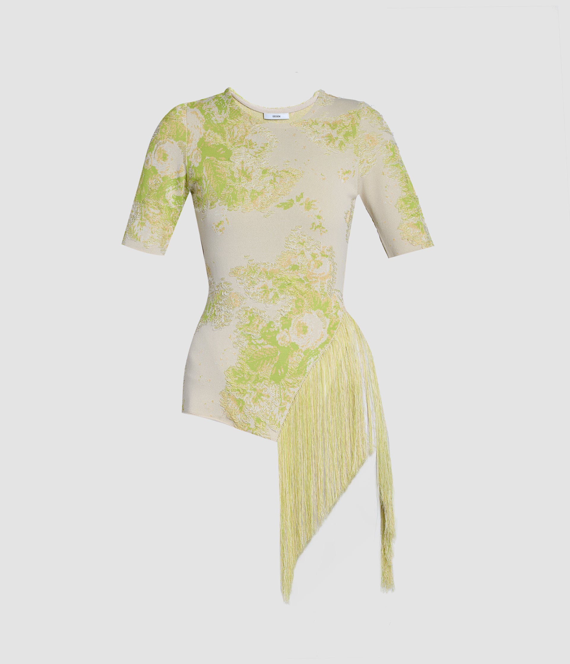 FRENCH FRAY SHORT SLEEVE KNIT TOP