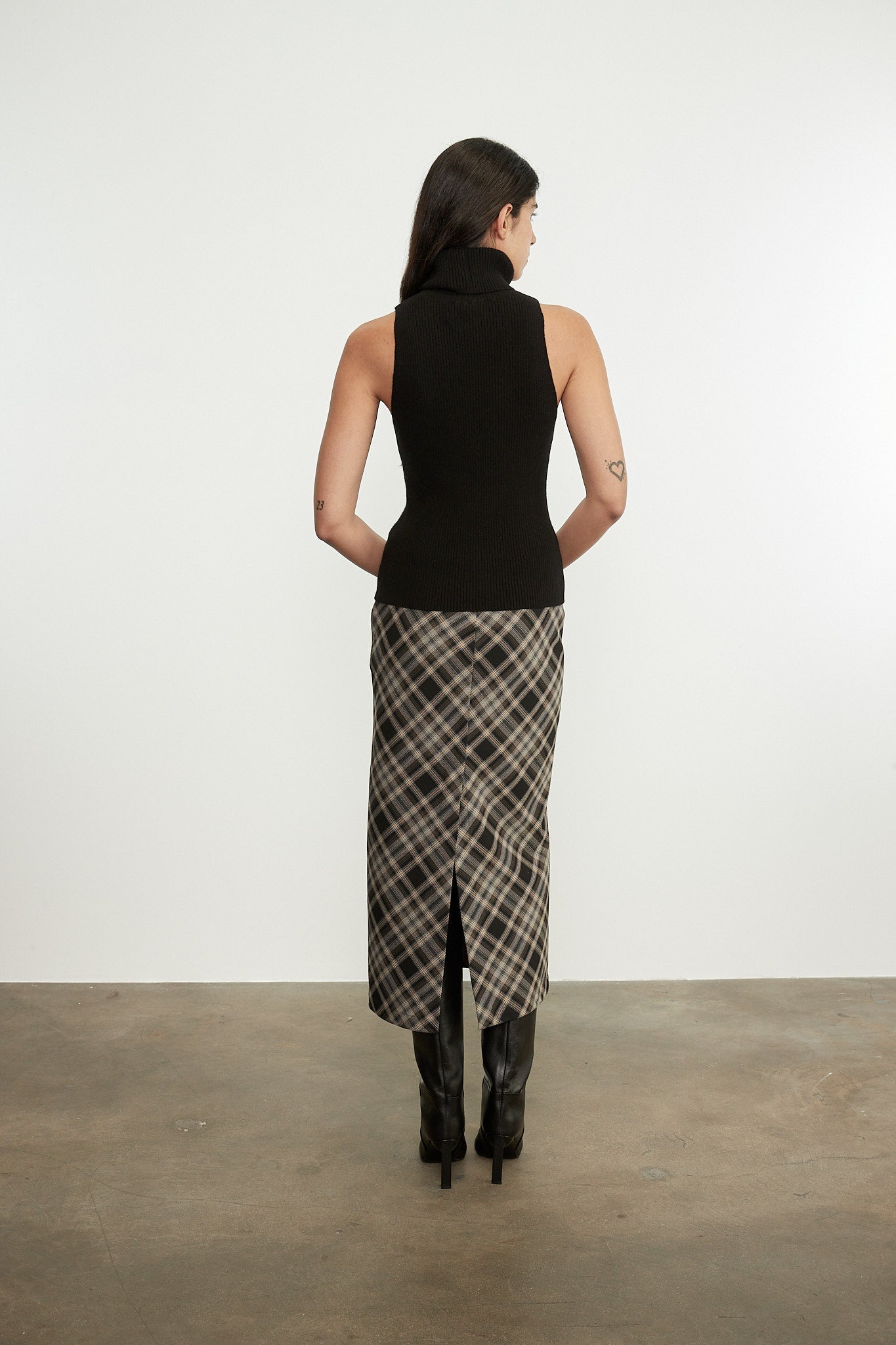 Easy Plaid Bias Skirt