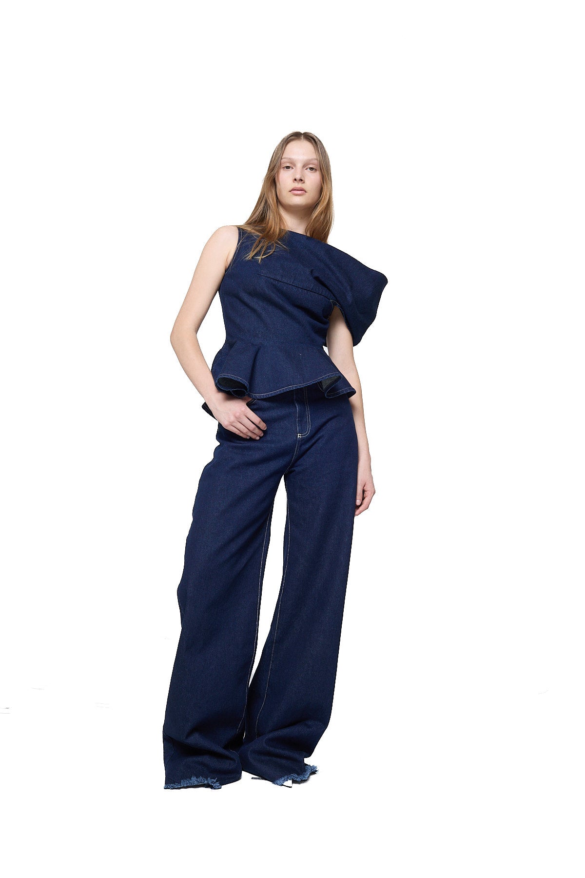 INDIGO DENIM BOYFRIEND STYLE JEANS