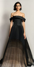 Load image into Gallery viewer, Strapless Onyx faille and tulle Ombre Gown