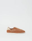 Georgie Elasticized Leather Combo Camel