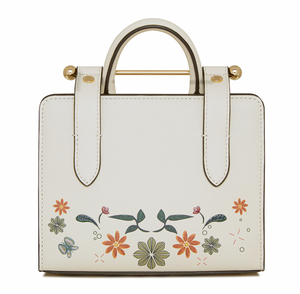 Nano Tote Bird Print Leather