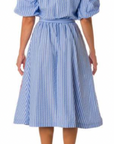 Short Sleeve Striped Dress