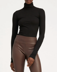 Long-Sleeve Ribbed Turtleneck