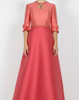 Color Block Embellished Kaftan