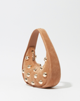 Finn Studded Suede Shoulder Bag