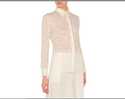 Blouse wool lace