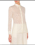 Blouse wool lace