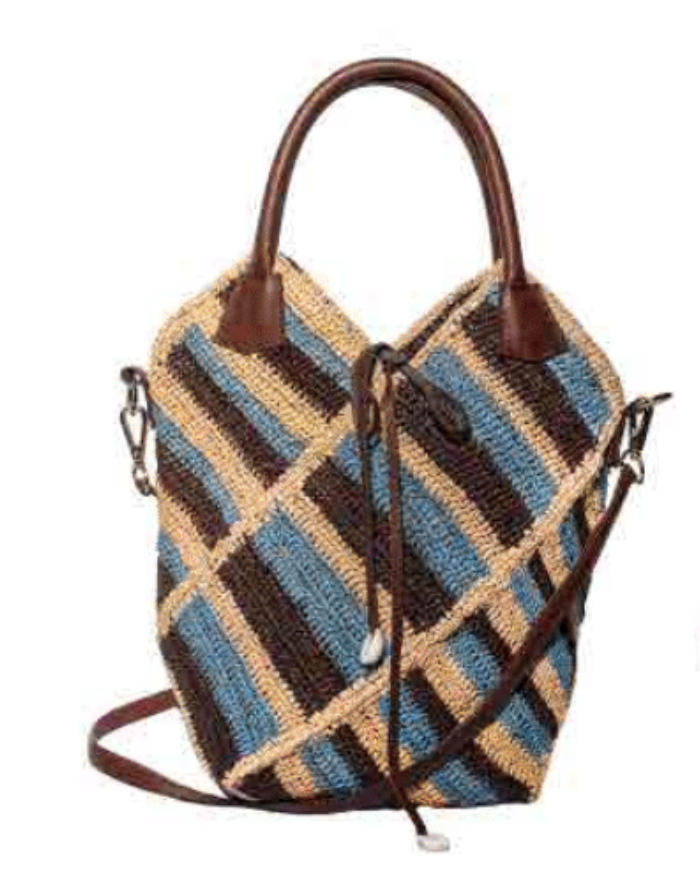 La Aventurera Striped Mini Bag