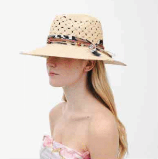 Open Weave Panama Hat Long Brim