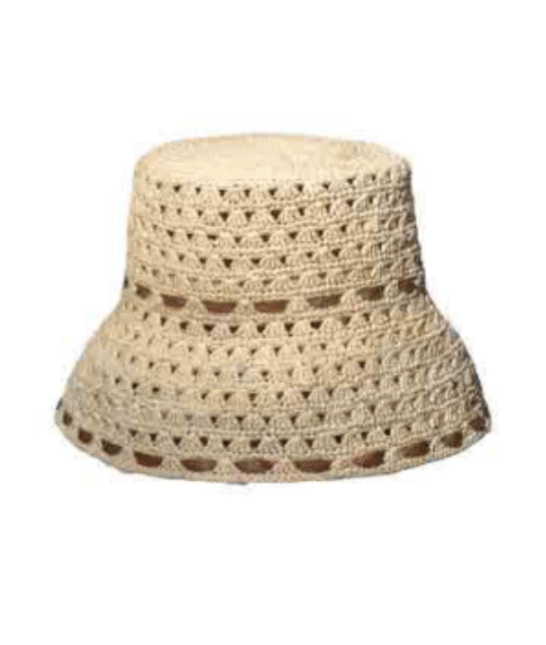 Open Weave Lampshade Crochet Hat