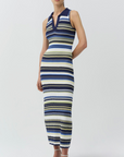 Kerrin Collared S/L Midi Dress
