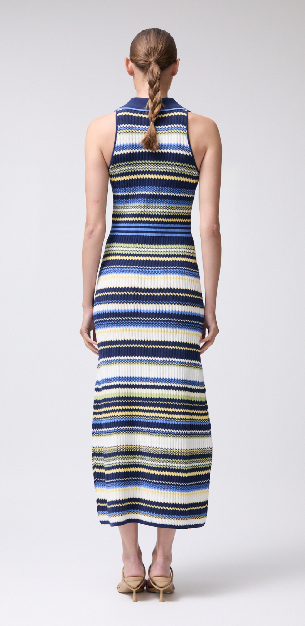 Kerrin Collared S/L Midi Dress