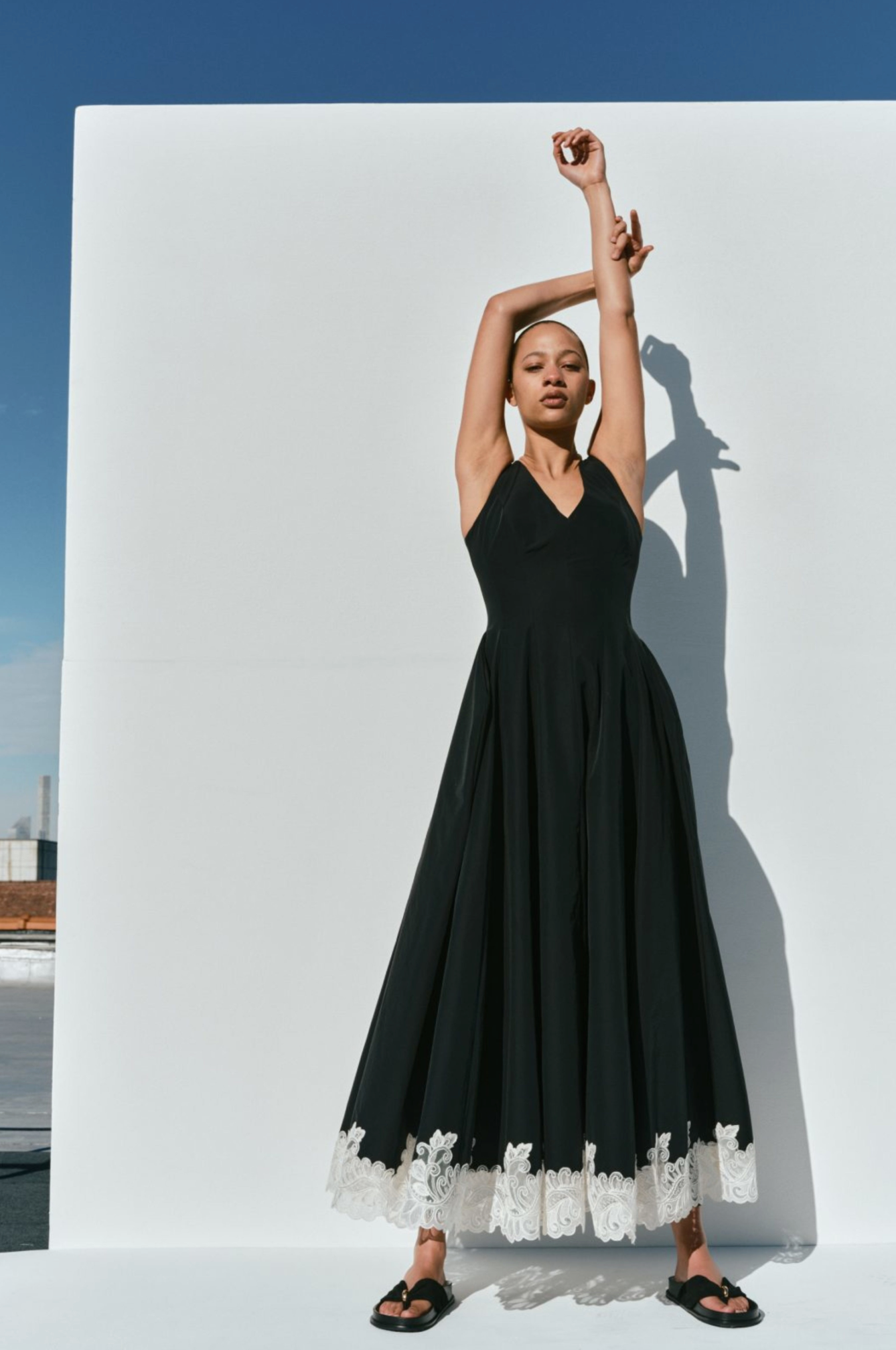 Mira S/L Structured Midi Dress – SOSUSU