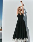 Mira S/L Structured Midi Dress