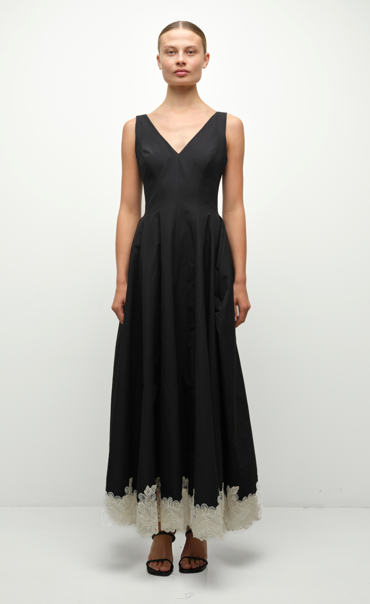 Mira S/L Structured Midi Dress