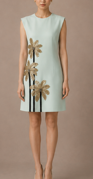Tazia Crepe Mini Dress