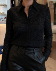 Blouse wool lace