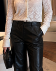 Blouse wool lace
