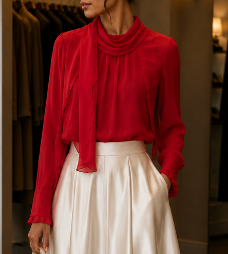 Sheer Twist Blouse