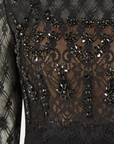 Brona Hand Beaded Lace Gown