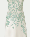 Jennan Sequin Lace Satin Gown