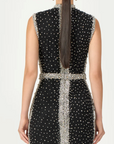 Belina Embroidered Crystals Column Gown
