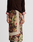 Asymmetrical overlay skirt