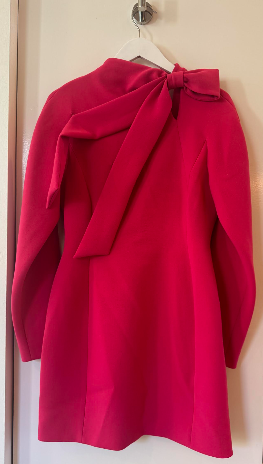 Fuchsia Abito Dress with Bow