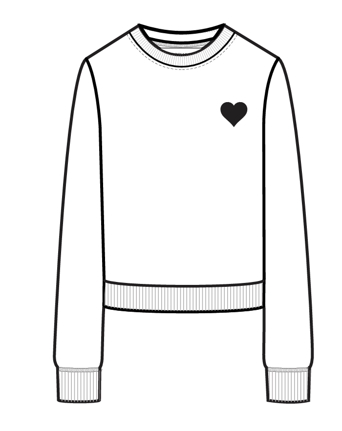 HEART SWEATSHIRT