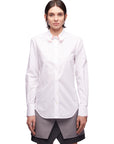 Poplin Shirt W Hands on Neck