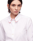 Poplin Shirt W Hands on Neck