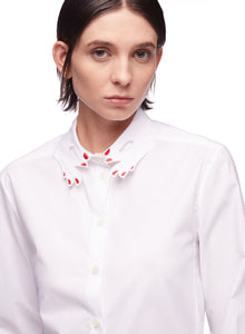 Poplin Shirt W Hands on Neck