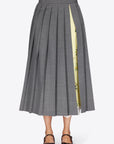 PLEATED MIDI SKIRT